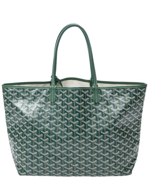 Goyard Green Ine Coated Canvas Saint Louis (authentic Pre-owned)
