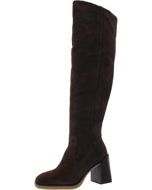 Vince Camuto Eyana 2 Suede Square Toe Overtheknee Boots in Black Lyst