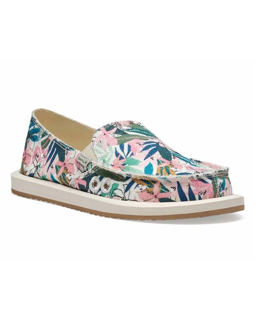 Sanuk Blue Donna Slip On