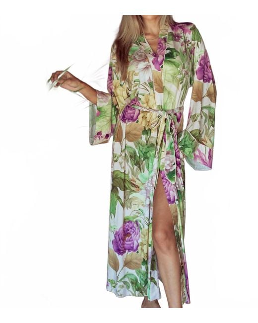 Kilo Brava Green Maxi Robe With Pockets