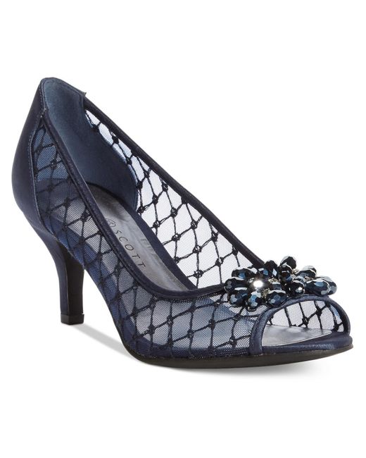 Karen Scott Maralyn Embellished Rhinestone Evening Heels in Blue Lyst