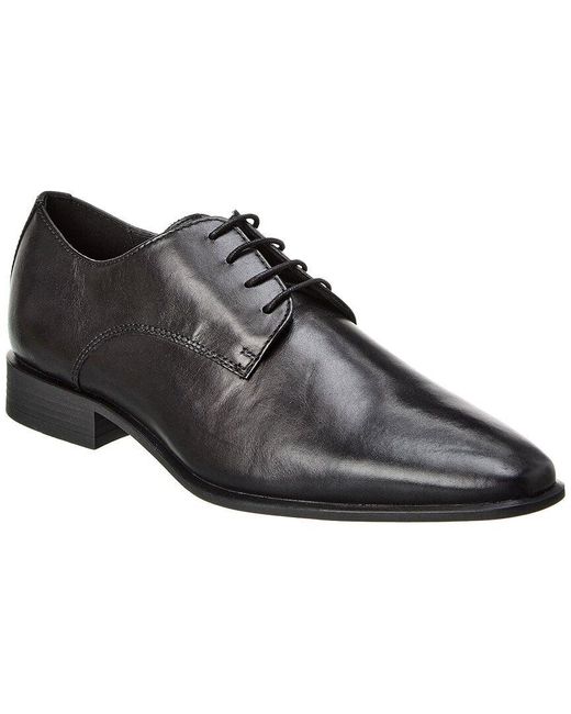 Geox Black High Life Leather Oxford for men