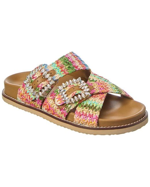 Dune Brown Lulos Leather Sandal
