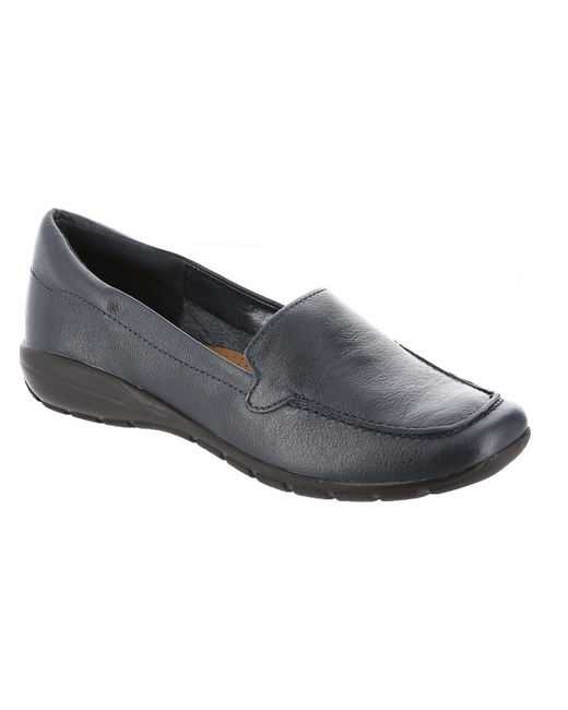 Easy Street Gray Abide 8 Slip On Leather Loafers
