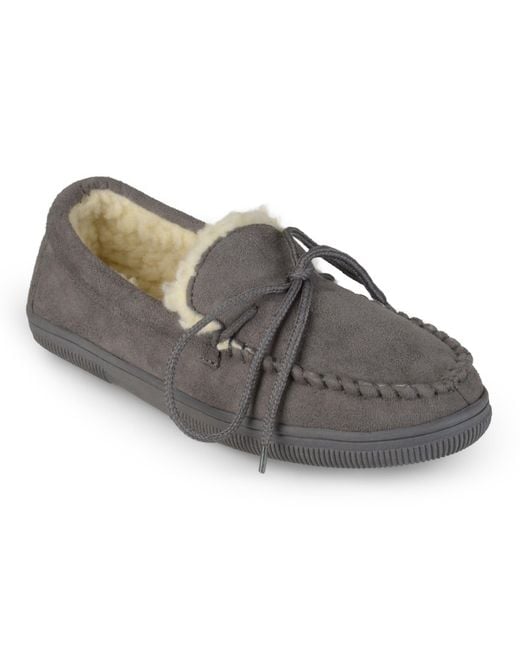 Vance Co. Gray Vance Co Moccasin Slipper for men