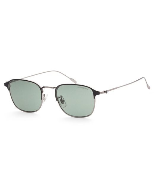 Montblanc Green Montblanc 50mm Ruthenium Sunglasses Mb0189s-002-50