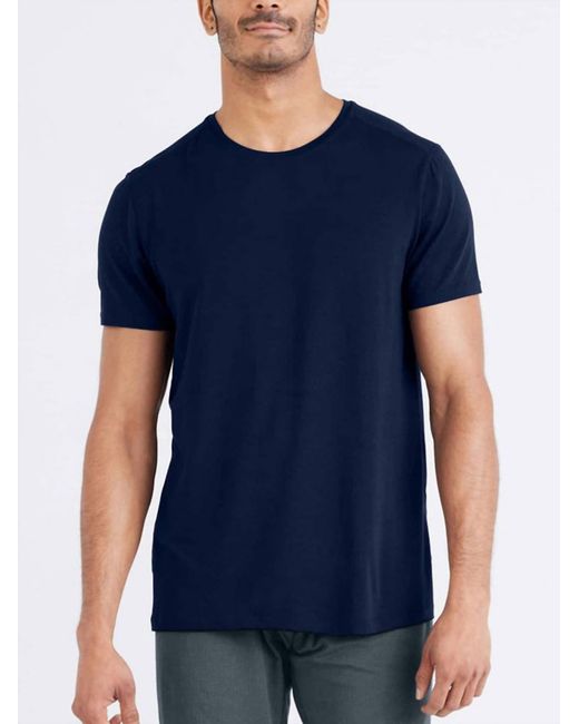 Saxx Underwear Co. Men's Blue Snooze Short Sleeve Tee