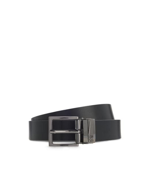 HUGO Black Reversible Belt for men