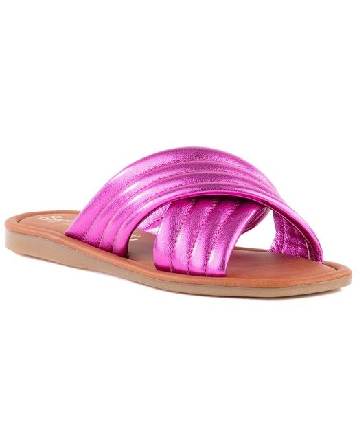 Seychelles Pink Word For Word Leather Sandal