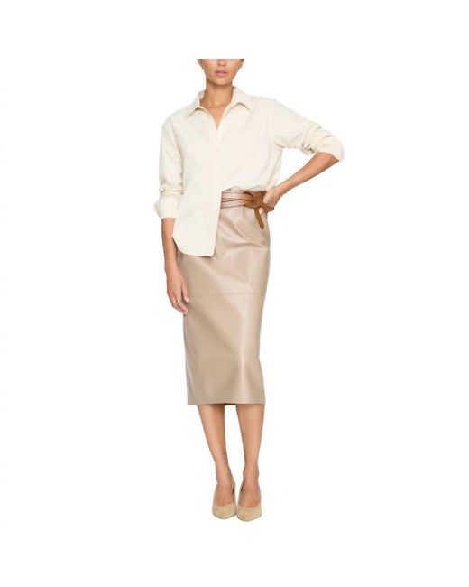 IRO Women's Natural Irene Vegan Leather Skirt