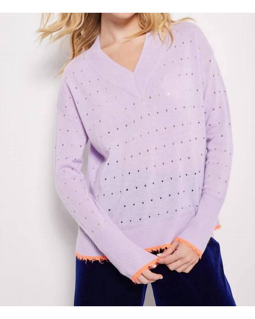 Lisa Todd Purple swaggy Chic Sweater