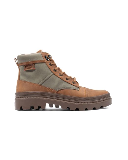Palladium Brown Pallatrooper Rough Boots for men