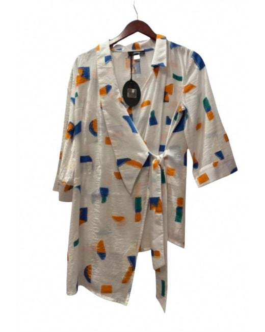 Eversassy White Woven Wrap Shirt for men