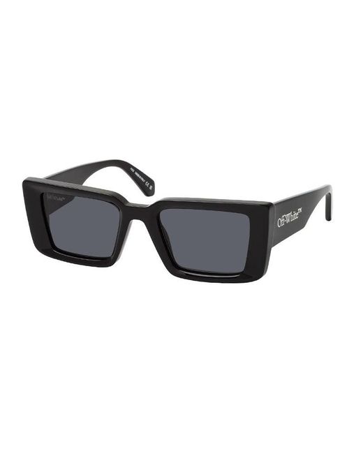 Off-White c/o Virgil Abloh Black Sunglasses Square Full Rim, Havana Frame And Lens Oeri077Savannah6055 for men