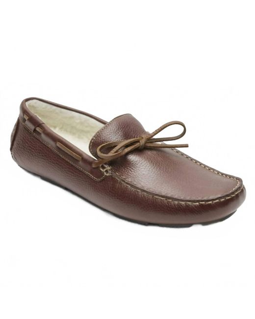Rockport Men's Brown Rhyder Tie Slipper