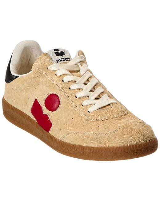 Isabel Marant Natural Bryce Suede & Leather Sneaker