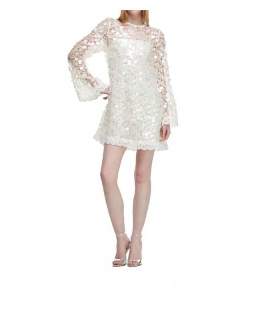 Waimari White Eclipse Mini Dress