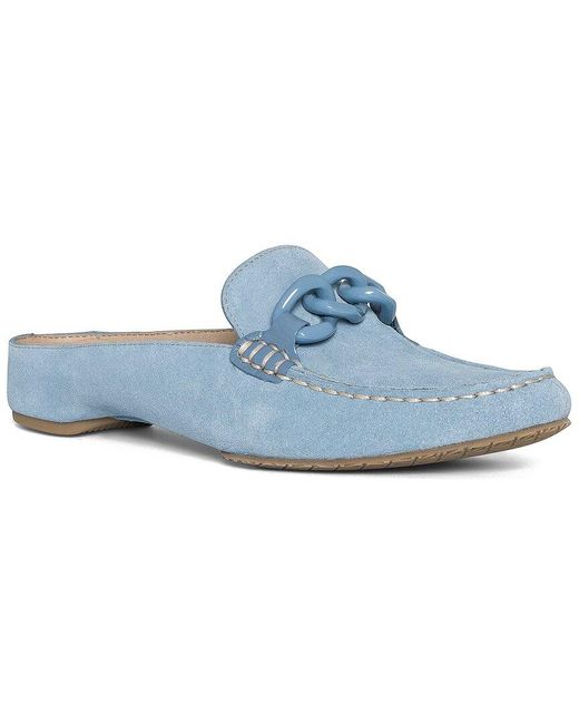 Donald J Pliner Blue Bless Suede Mule