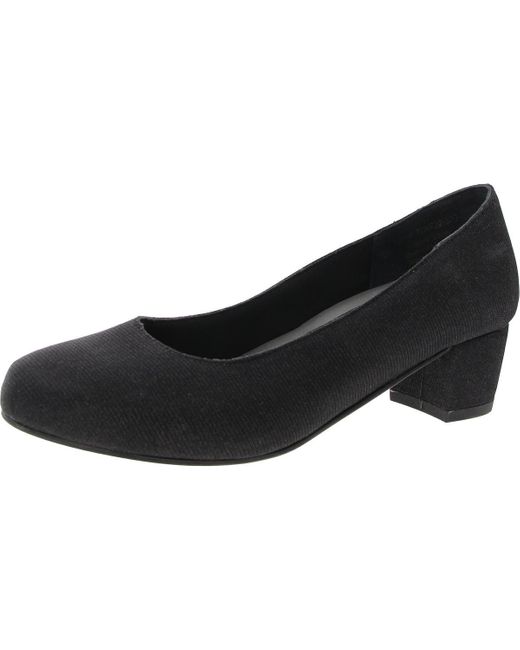 David Tate Black Shimmer Made Pumps