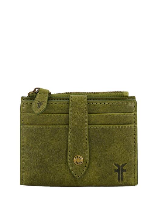 Frye Green Melissa Leather Coin Purse