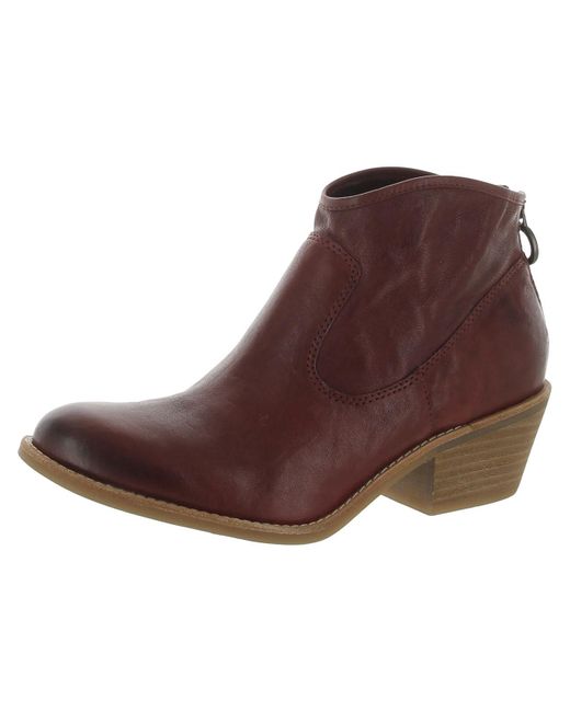 Söfft Brown Alsley Leather Almond Toe Ankle Boots