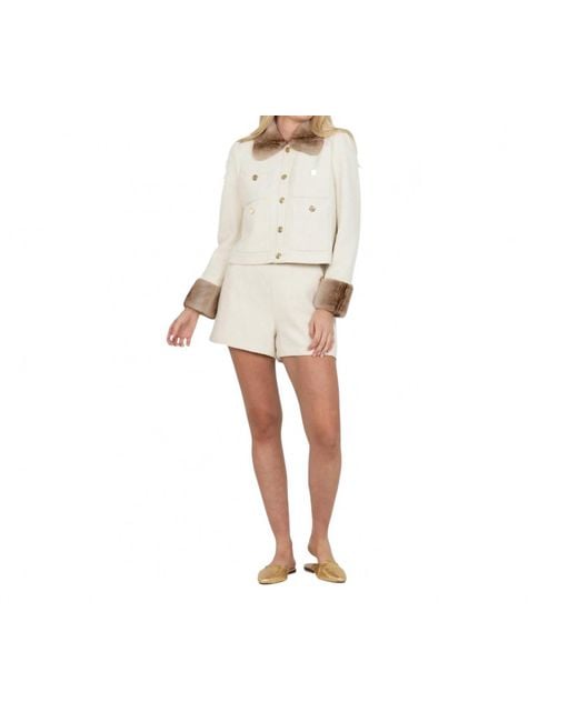 Emily Mccarthy Natural Lady Boucle Jacket