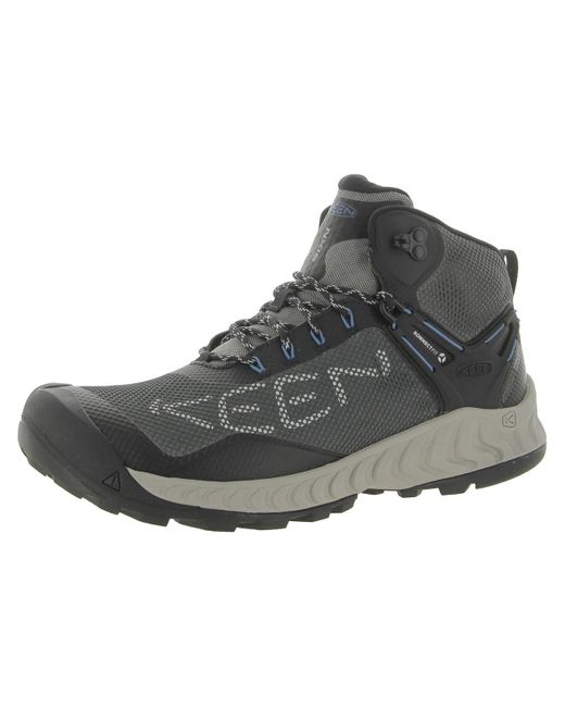 Keen Gray Nxis Evo Waterproof Lace-up Hiking Boots for men