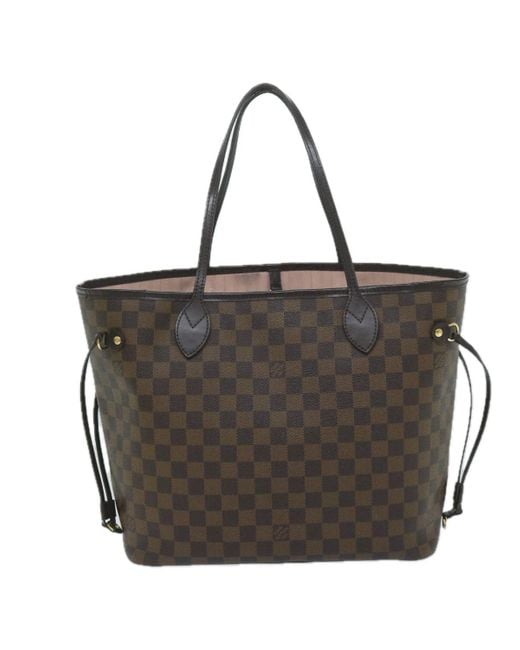 Louis Vuitton Black Neverfull Mm Canvas Tote Bag (pre-owned)