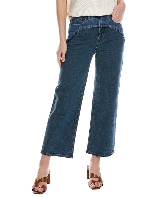 Madewell Blue The Perfect Vintage Sonoma Wash Wide Leg Crop Jean