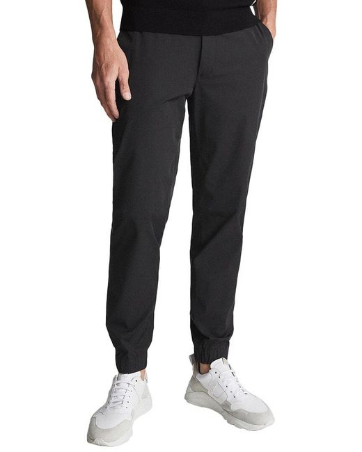 Reiss Black Mead Tech Trouser for men