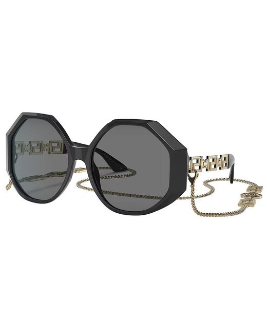 Versace Black Ve 4395 534587 59mm Square Sunglasses