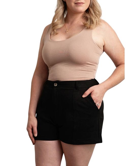 She + Sky Black Maya Shorts