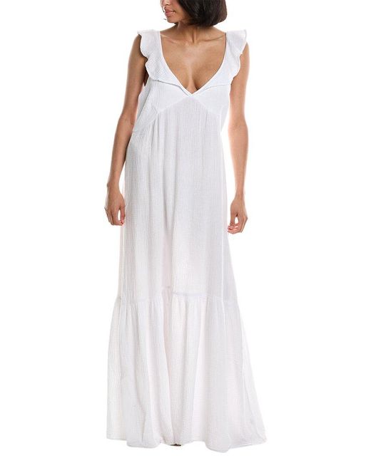 Lamade White Gauze Maxi Dress