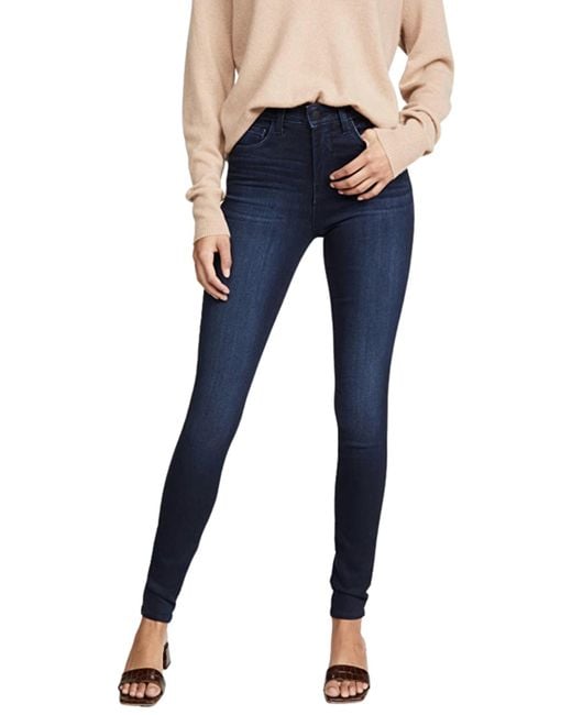 L'Agence Blue Marguerite High Rise Skinny Jeans