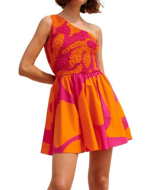 Saylor Orange Luana Dress