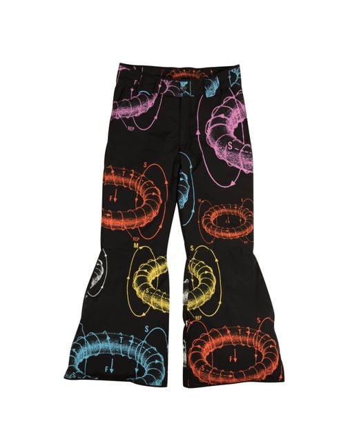 Msftsrep Black Msfts Rep Bell Bottom Antigravity Puffer Pants for men