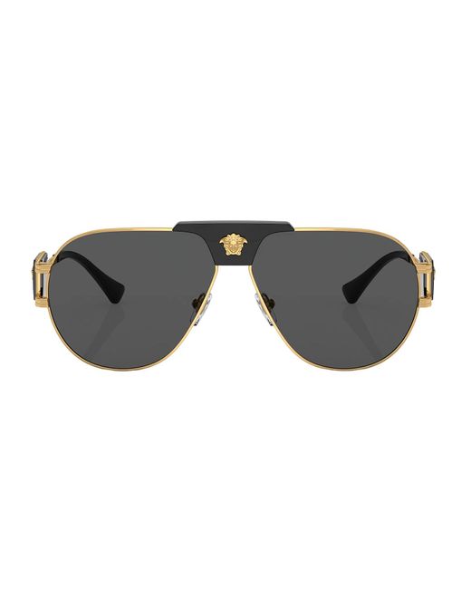 Versace Black Sunglasses, Ve225263-x 63 for men