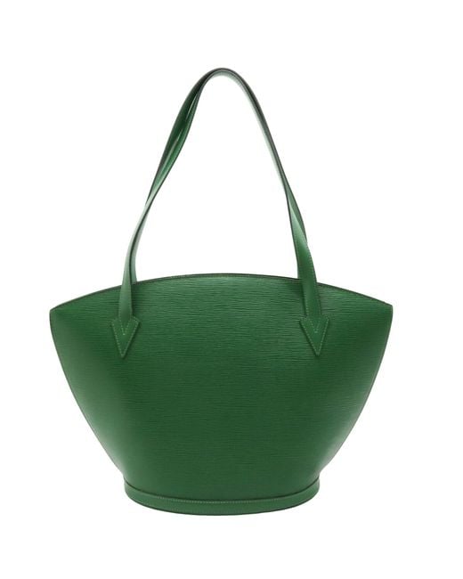 Louis Vuitton Green Saint Jacques Leather Shoulder Bag (pre-owned)