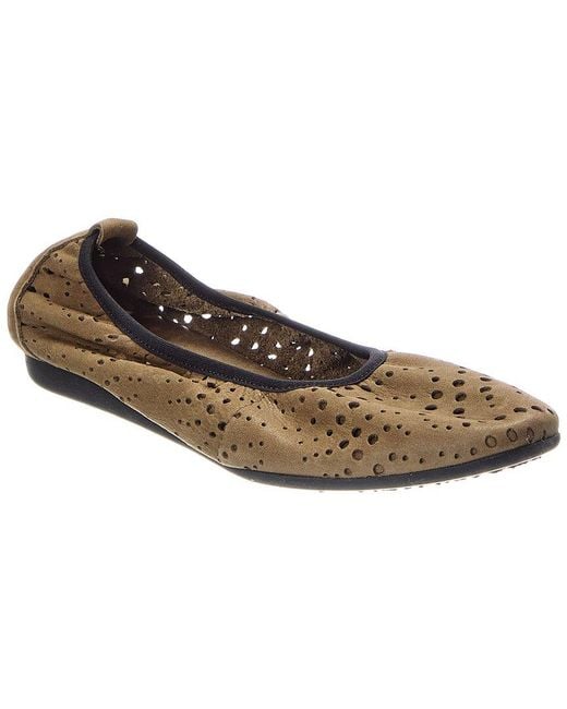 Arche Brown Lannoa Leather Flat