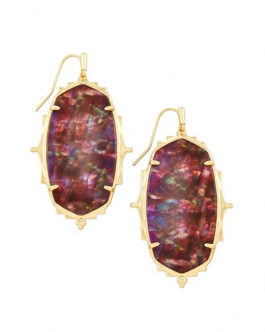 Kendra Scott Red Baroque Ella Drop Earrings