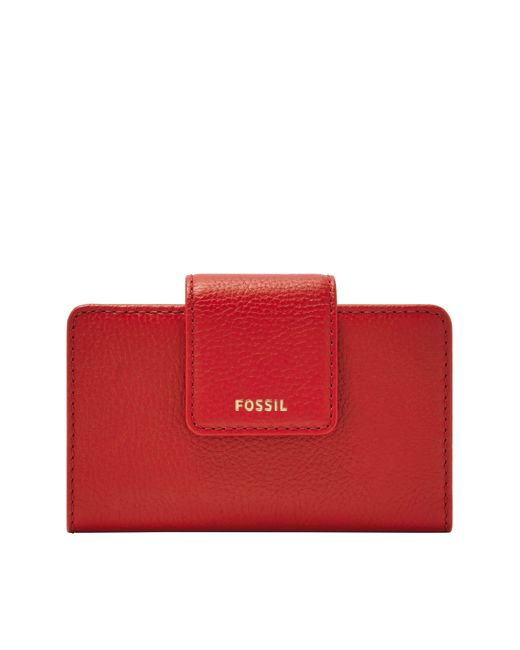 Fossil Red Madison Litehide Leather Multifunction