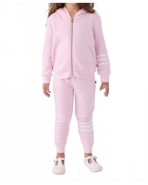 Sol Angeles Pink Wave Hoodie