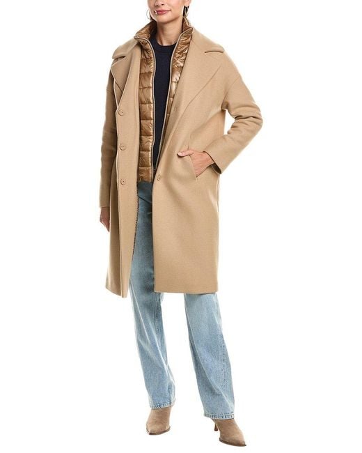 Herno Blue Wool-Blend Coat