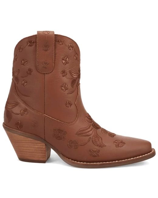 Dingo Brown Sweetheart Bootie