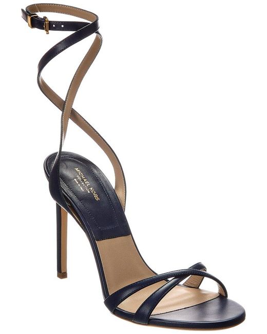 Michael Kors Blue Collection Chrissy Runway Leather Sandal