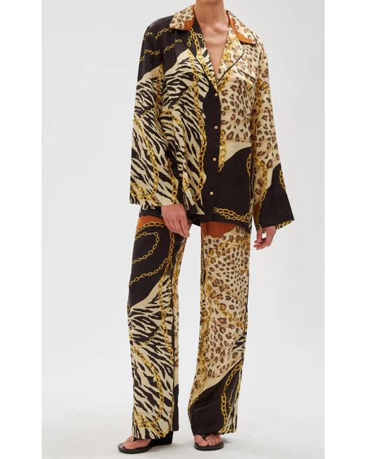 Ronny Kobo Multicolor Dora High Waisted Pants