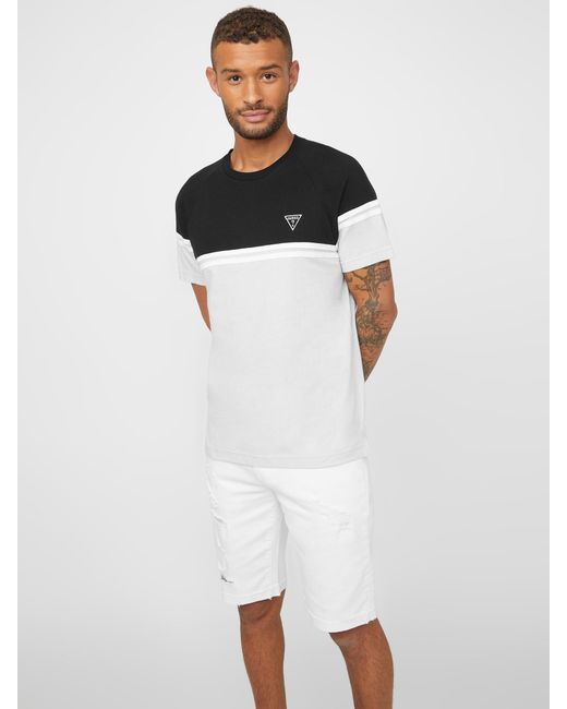 Guess color deals block shirt