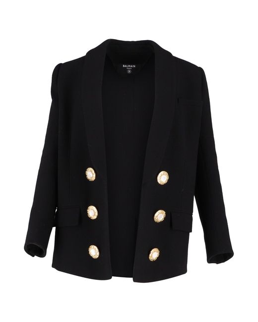 Balmain Black Double-Breasted Blazer