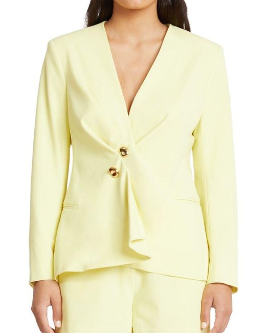 Tanya Taylor Yellow Melita Jacket