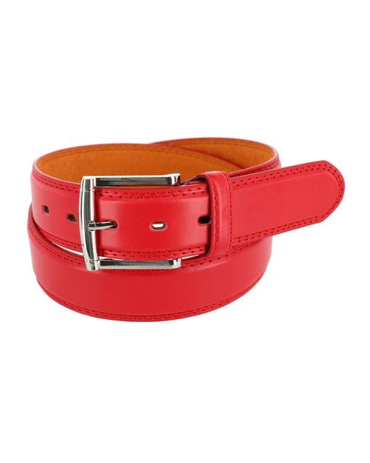 CTM Red Basic Belt for men